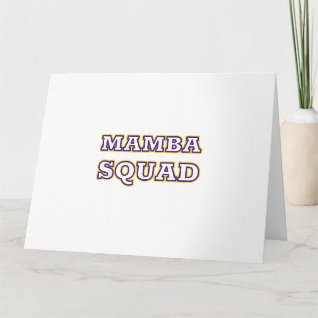 Mamba Squad rolig klänning för ormens älskare Kort (Framsida)