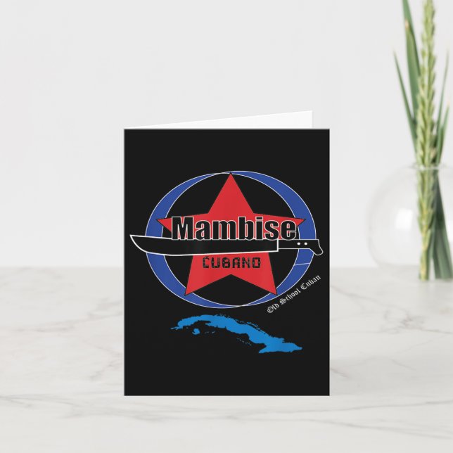 Mambi Army Cubano Machete Cuba Libre Cuban Krig In Kort (Framsida)