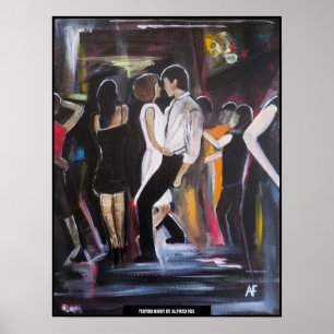 Mambo Night-målning av Alfred Fox Poster