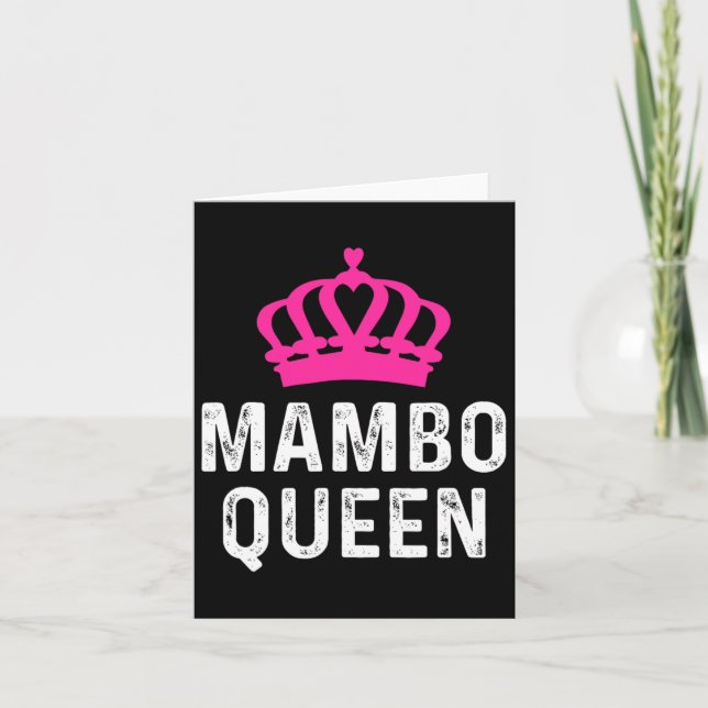 Mambo Queen - Mambo Dancer Dancing Gift for Ballro Kort (Framsida)