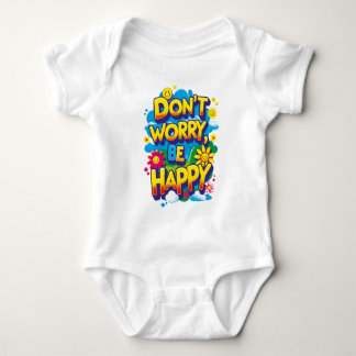 Mameluco Don't Worry, Be Happy T Shirt