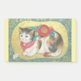 Mameneko: The Camellia Kitten Post-it Block