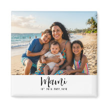 Mami Etablerad Foto Present Magnet