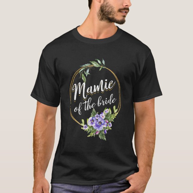 Mamie Brud Bröllop Bröllopsfest Mamie Matta T Shirt (Framsida)