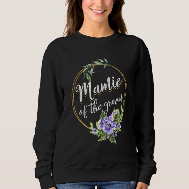 Mamie Brudgummens Bröllop Sängvätning Mamie Ma T Shirt (Framsida)