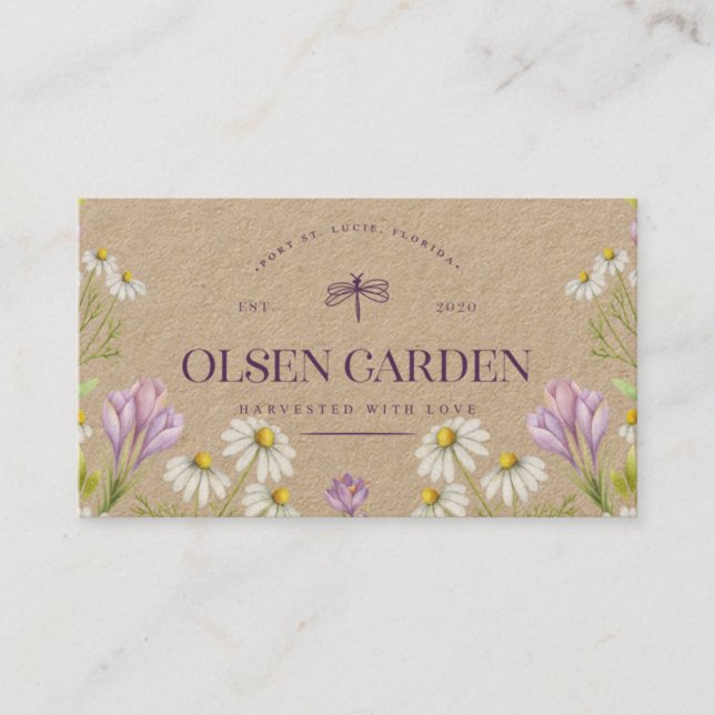 Mamies Anpassningsbar Card - inte redigerbart Visitkort (Framsida)