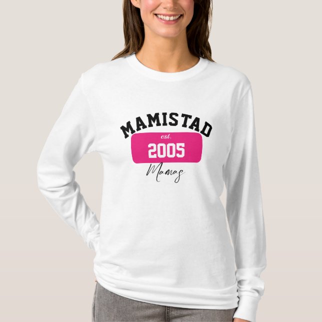 Mamistad Original Långärmad T-shirt (vit) (Framsida)