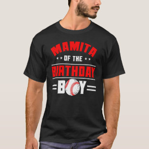 Mamita från Birthday Boy Baseball Theme-familjen B T Shirt