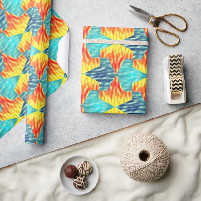 Mamluks Djinns Fire och Vatten Mönster Presentpapper (Hantverk)