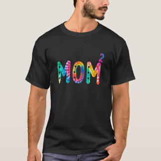 Mamma2 Mamma i kvadrat Tvillingmamma Mamma Mödrar T Shirt