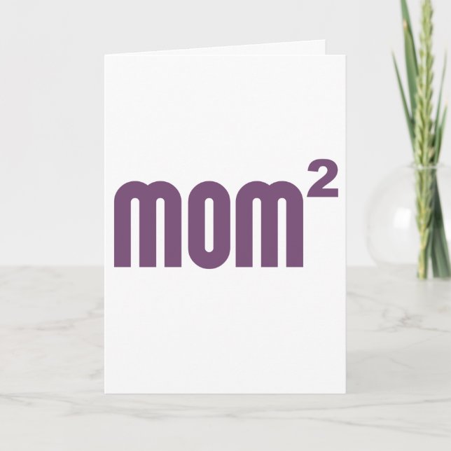Mamma2 Mamma i kvadraten exponentiellt Kort (Framsida)