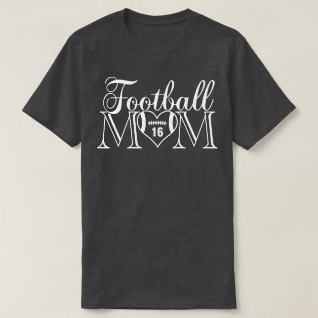 Mamma 16 som min pojke Jersey-nummer T Shirt (Design framsida)
