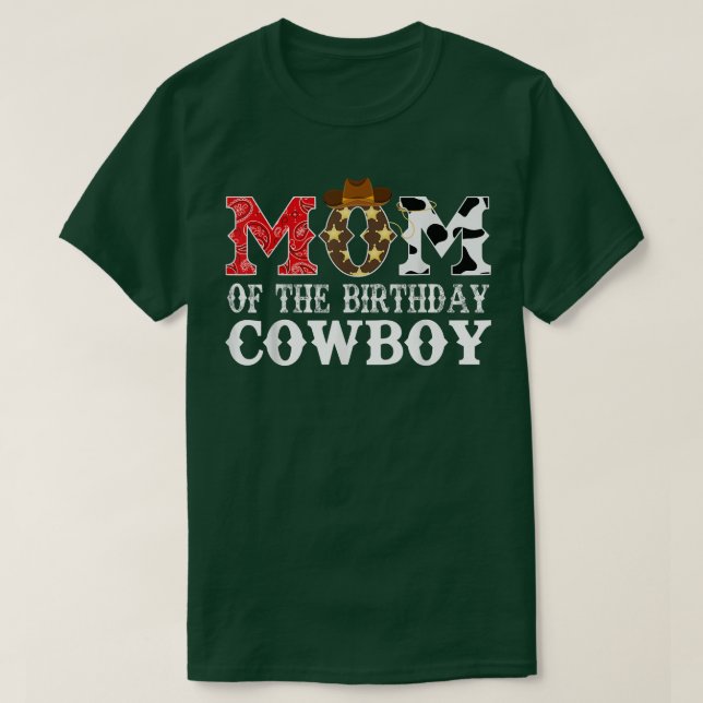 Mamma 1:a födelsedag Westerna Rodeo Party T Shirt (Design framsida)