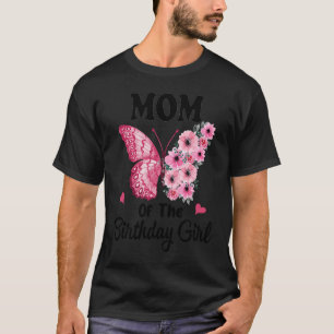 Mamma 1:a födelsedagsmatchande familjefjäril F T Shirt