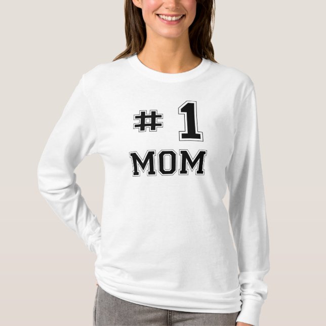 Mamma #1 (numrera en mamma), tee shirt (Framsida)