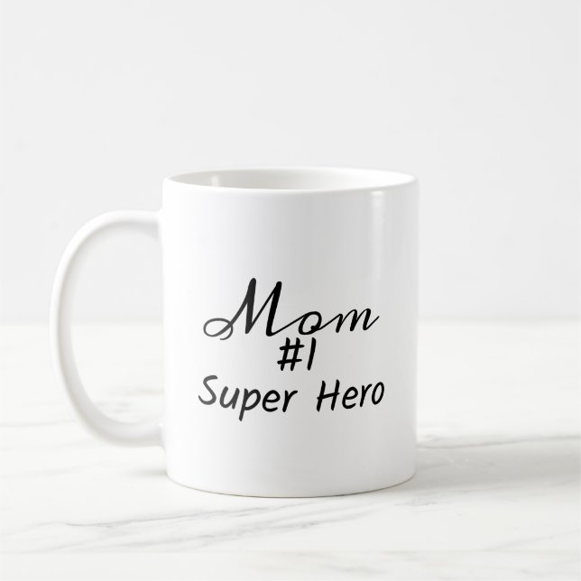 Mamma #1 Toppen Hero Kaffemugg (Vänster)