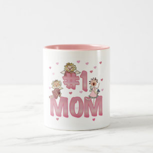 Mamma #1 Två-Tonad mugg