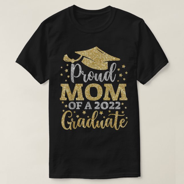 Mamma 2022 års chefsklass Mamma av 2022 års examen T Shirt (Design framsida)