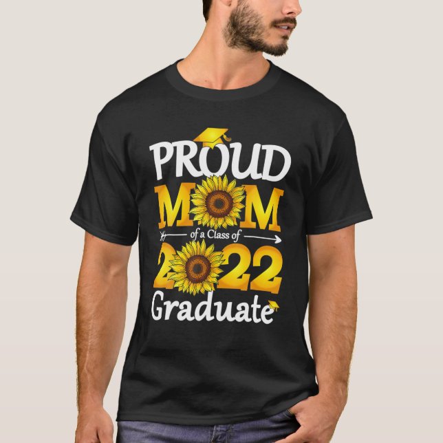 Mamma 2022 års chefsklass Mamma av 2022 års examen T Shirt (Framsida)