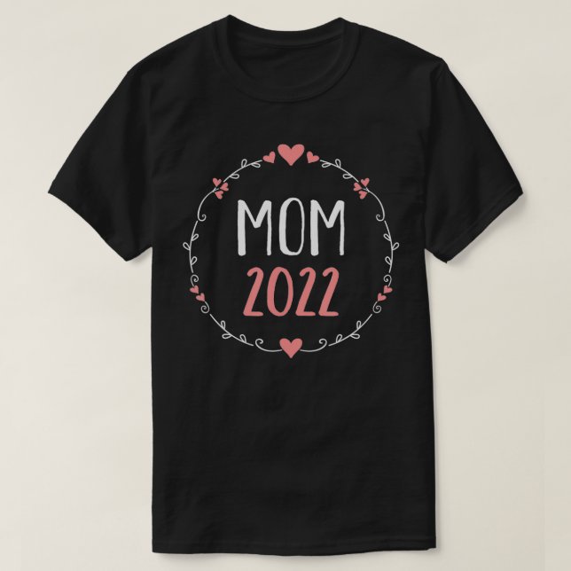 Mamma 2022 för gravid t shirt (Design framsida)