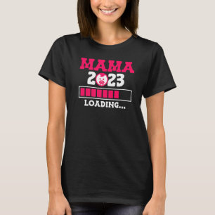Mamma 2023 baby lastande gravid med förväntad flic t shirt