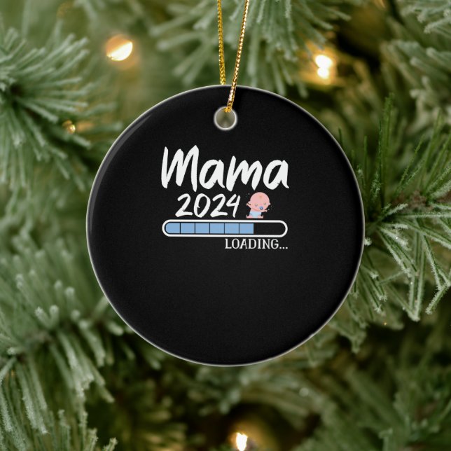 Mamma 2024 Loading Werdende Mamma Geschenk Muttert Julgransprydnad Keramik (Träd)