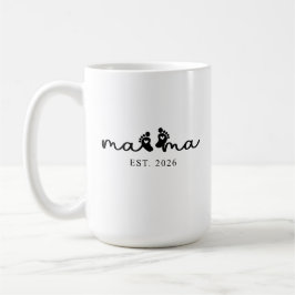 Mamma 2026 | Babygenomsnitts Kaffe Mugg