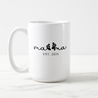 Mamma 2026 | Babygenomsnitts Kaffe Mugg