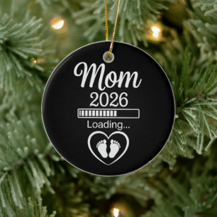 Mamma 2026 Laddar Pappa Graviditetsannonsering Beb Julgransprydnad Keramik