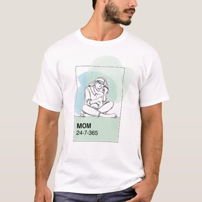 Mamma 24/7/365 t shirt (Framsida)