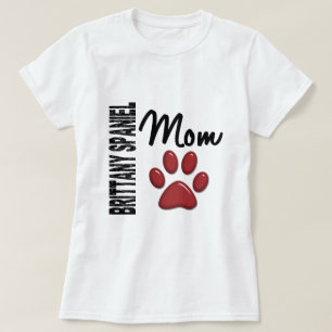 Mamma 2 för Brittany Spaniel T-shirt