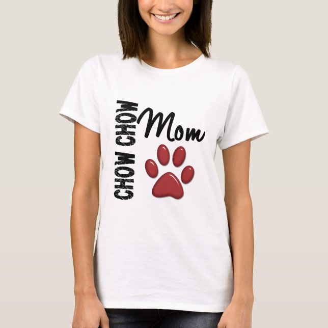 Mamma 2 för ChowChow Tee Shirt (Framsida)