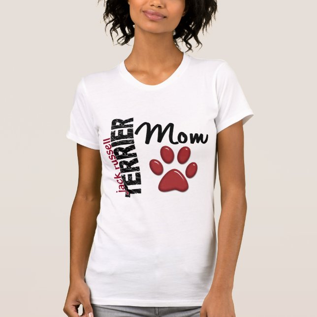 Mamma 2 för jackRussell Terrier Tee (Framsida)