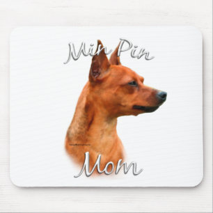 Mamma 2 för miniatyrPinscher (rosta) Musmatta