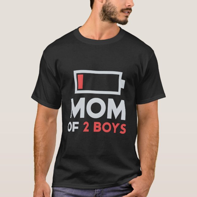 Mamma 2 från Son Mors dag T Shirt (Framsida)