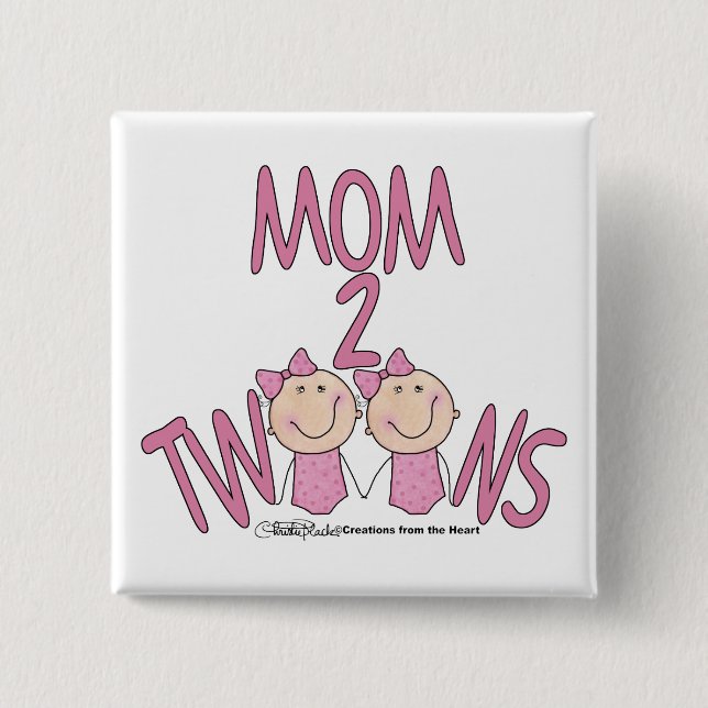 Mamma 2 Twillingar Girls Knapp (Framsida)