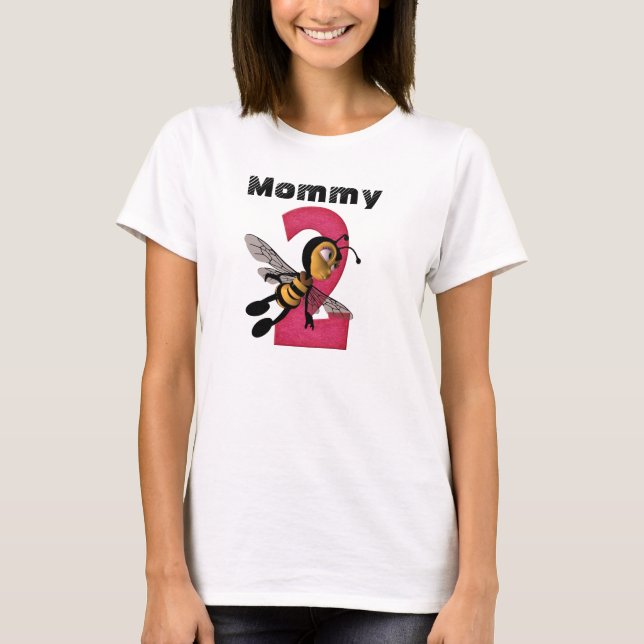 ^^Mamma 2BEE Kvinnor i Moderskap T-Shirt (Framsida)
