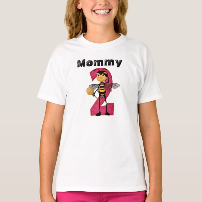 ***Mamma 2BEE Kvinnor i Moderskap T-Shirt (Framsida)