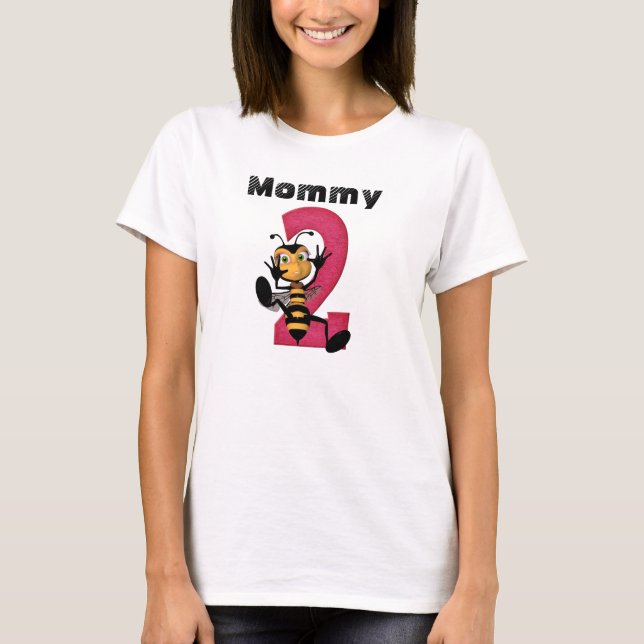 Mamma 2BEE Kvinnor i Moderskap T-Shirt (Framsida)