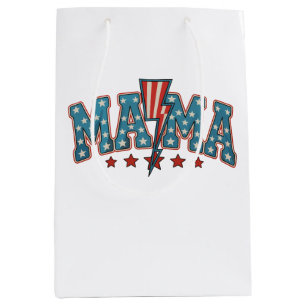 Mamma 4 juli Patriotisk mamma Blixt