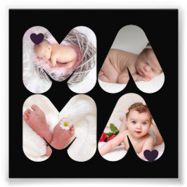 MAMMA 4 x foto Collage Gift for Mor, Mamma,