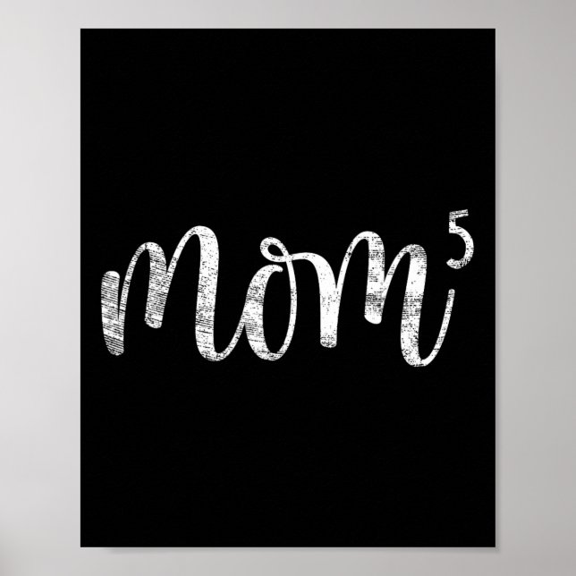 Mamma 5 Mor av fem Kids Mamma ger mothe Mamma Poster (Framsidan)