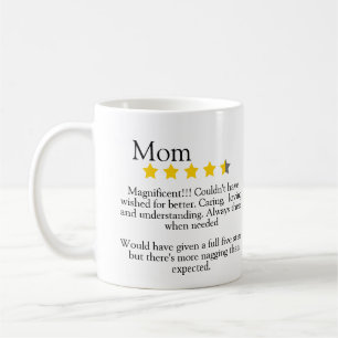 Mamma, 5-stjärniga recensioner, roligt. kaffemugg
