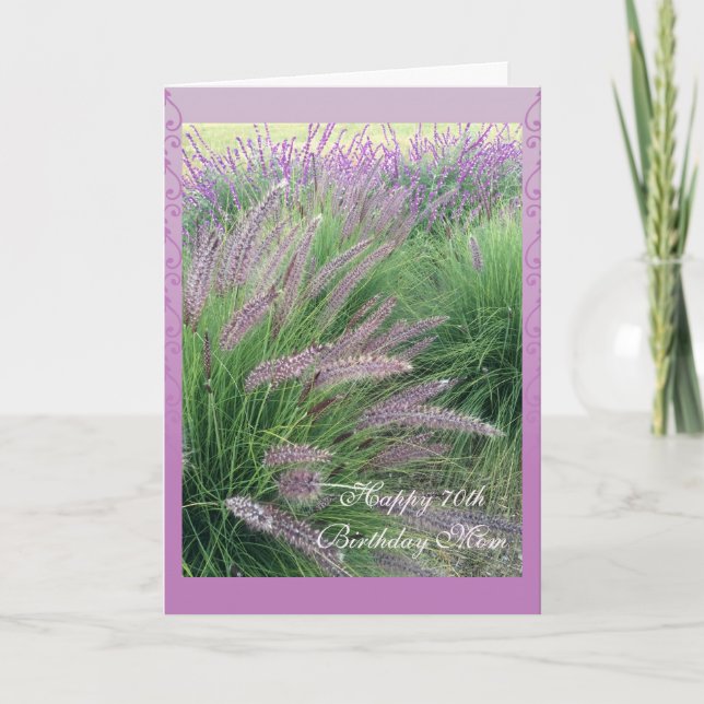 Mamma 70th födelsedag kort (Framsida)