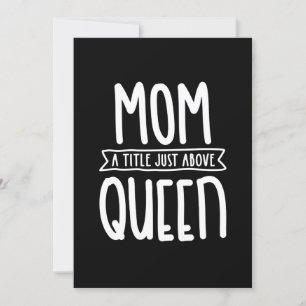 Mamma A Title precis ovanför Mors dag Gift Inbjudningar