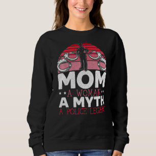 Mamma A Woman A Myth A Police Legend Tillsatta lag T Shirt