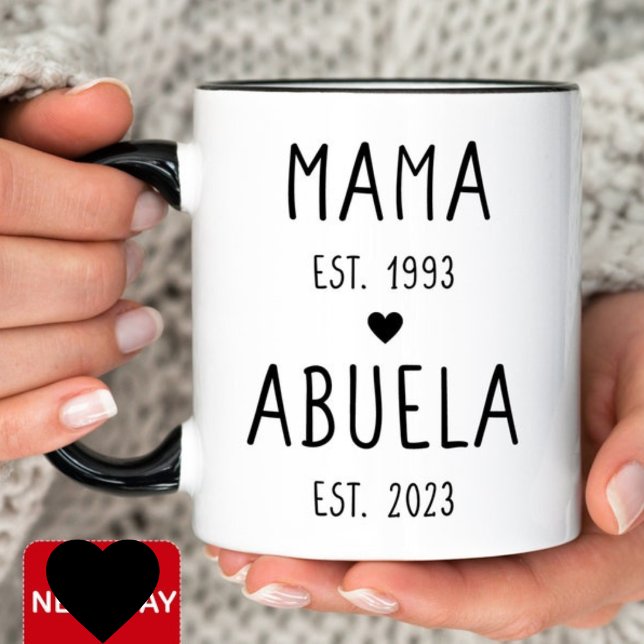 Mamma Abuela Estimerade År Personlig Mugg (Skapare uppladdad)