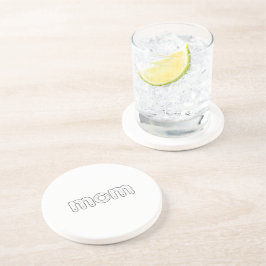 Mamma Alfabetets Spårning Mors Dag Present Coaster Underlägg