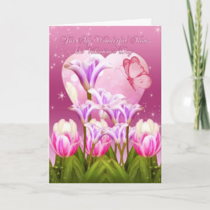 Mamma Alla hjärtans dagskort - Blommigtens alla hj Helgkort