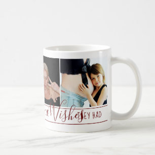 Mamma Alla vill Modern Red White Quote Photos Kaffemugg
